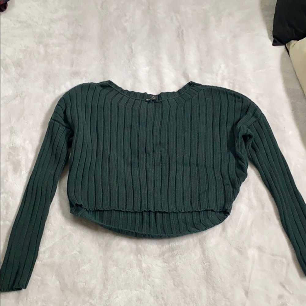 Hi-lo poor boy sweater